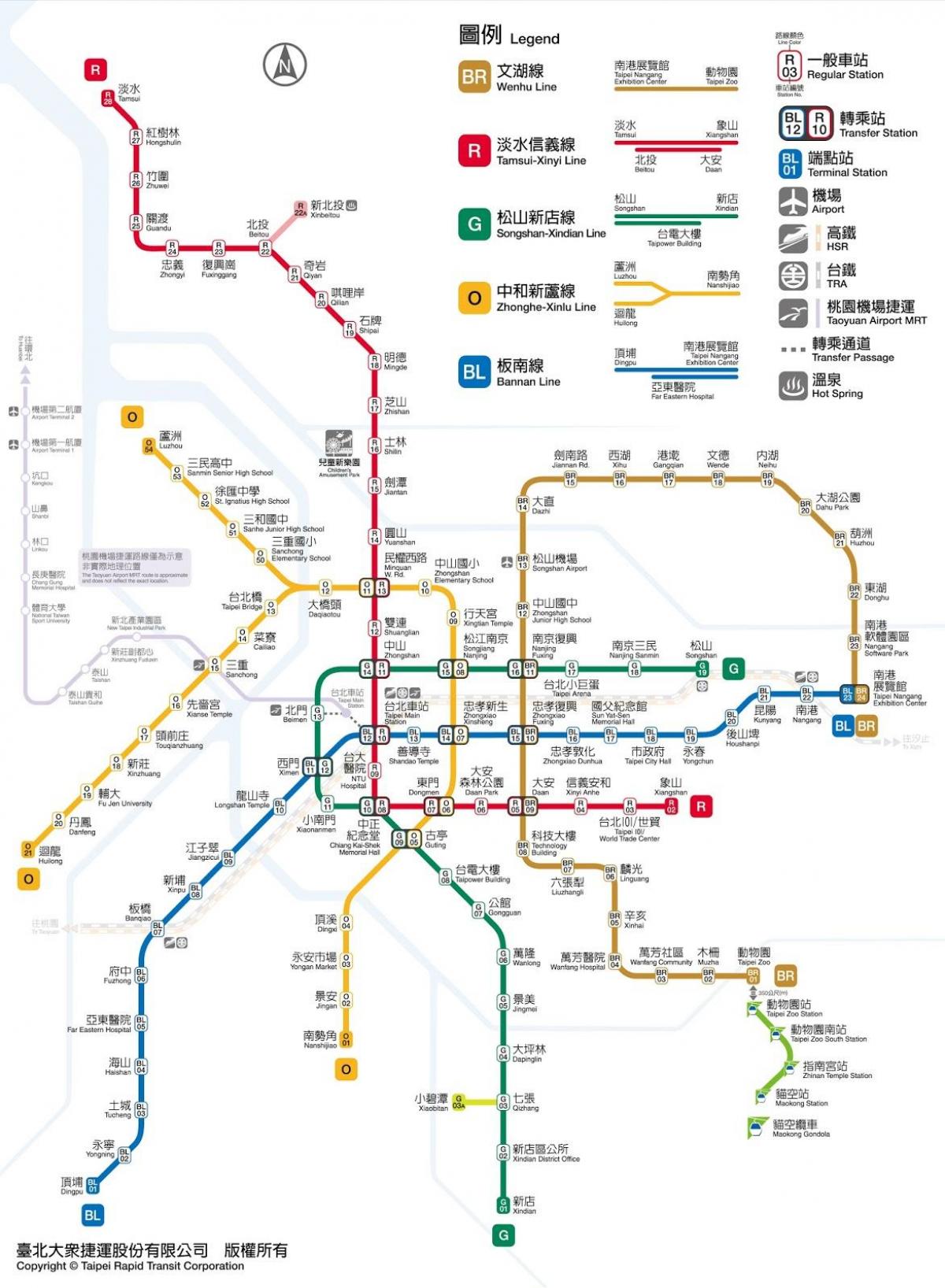 kaart van Taipei jieyun