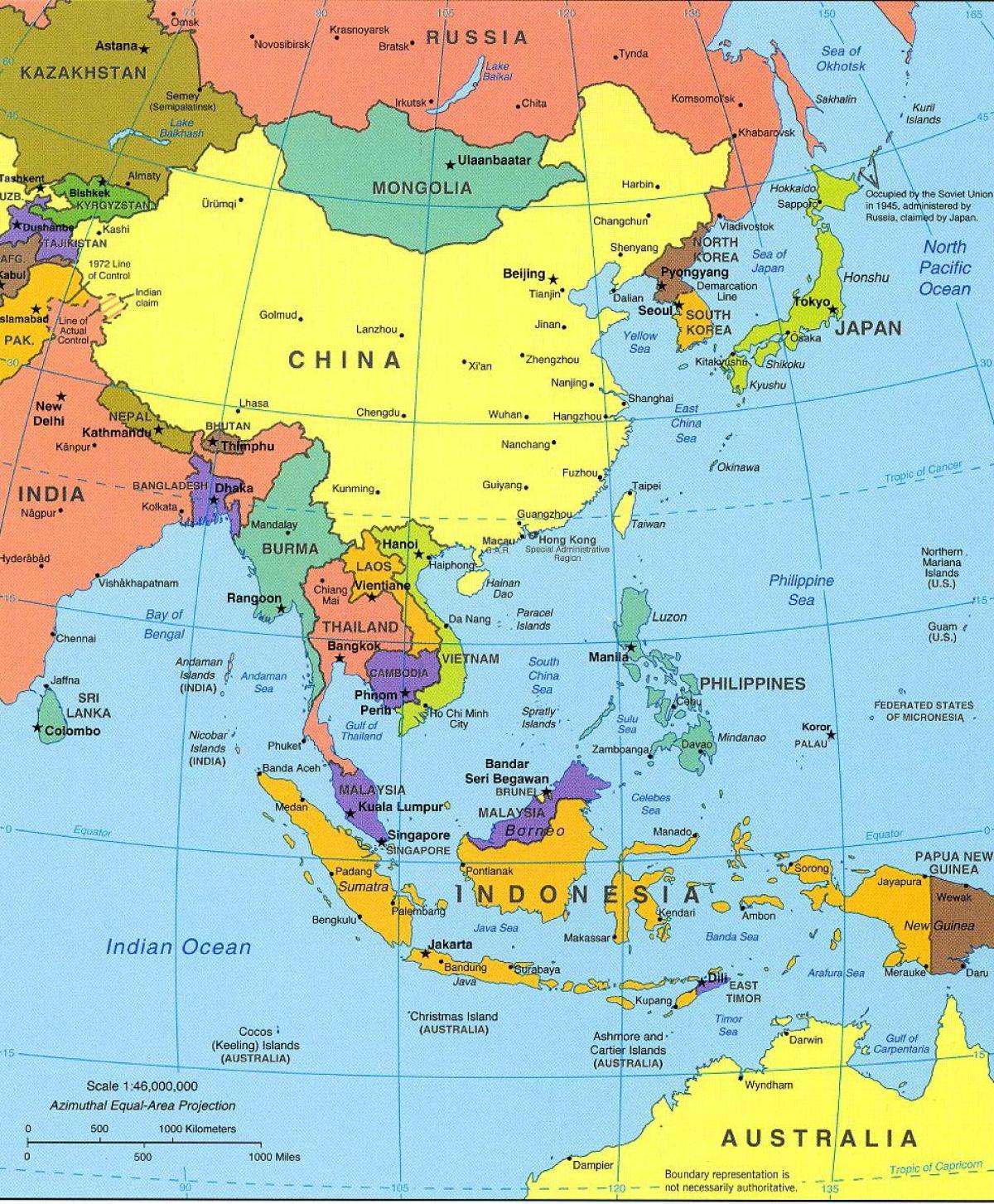 Taipei locatie op de kaart van de wereld