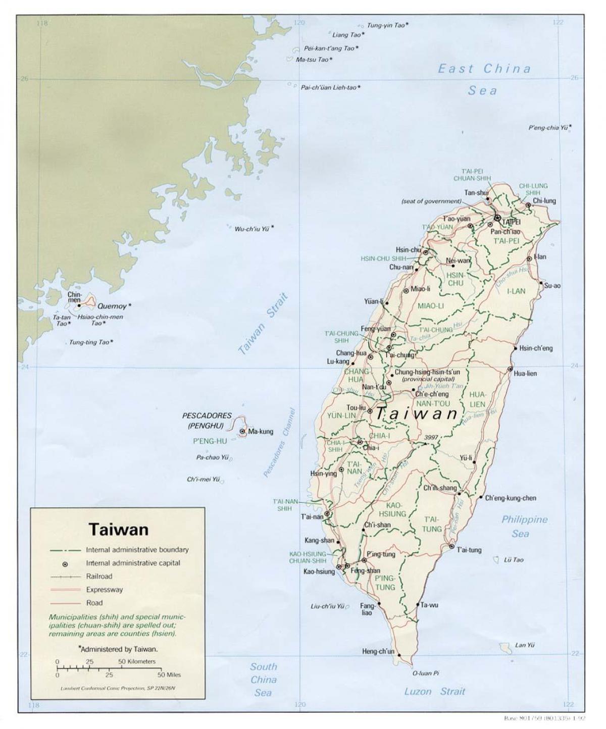 kaart van xinbei taiwan