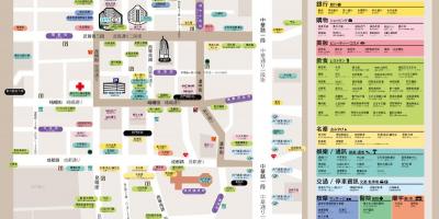 Ximending winkelgebied kaart