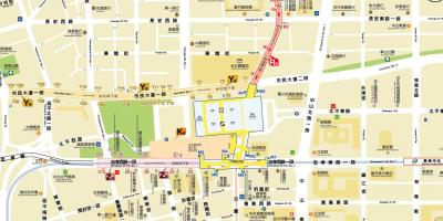 Kaart van Taipei city mall