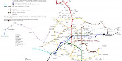 Kaart van Taipei hsl station