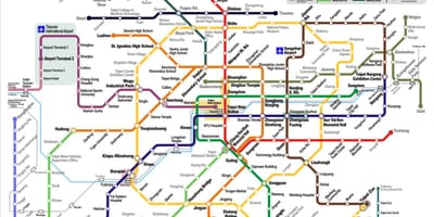 Subway Taipei kaart
