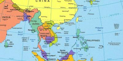 Taipei locatie op de kaart van de wereld